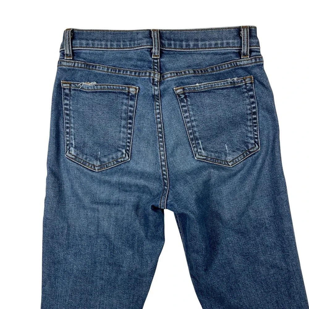 Reformation Mid Skinny Jeans Womens 26x29 Blue Rhine Wash Stretch Made in USA - Picture 5 of 14